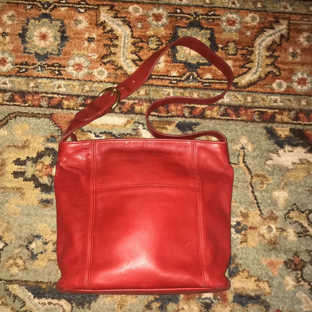 Vintage Cherry Red Coach Purse - Picture 3 of 16
